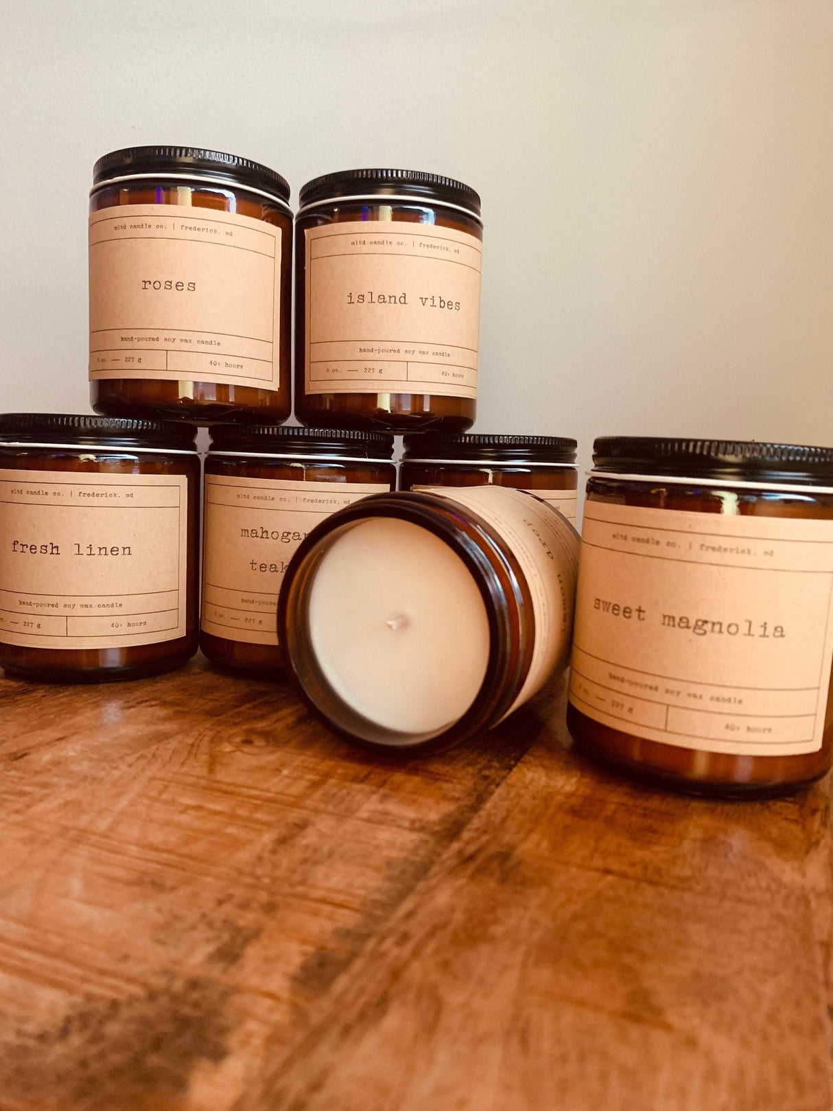 Candy Cane Soy Wax Candle | Hand-Poured | Small Batches | Scented Candle